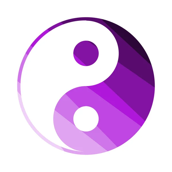 Ícone de yin e yang — Vetor de Stock