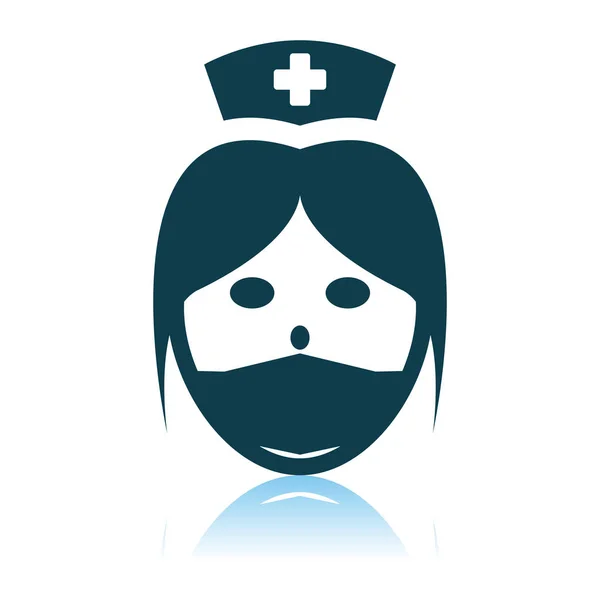 Icono de Jefe de Enfermera — Vector de stock