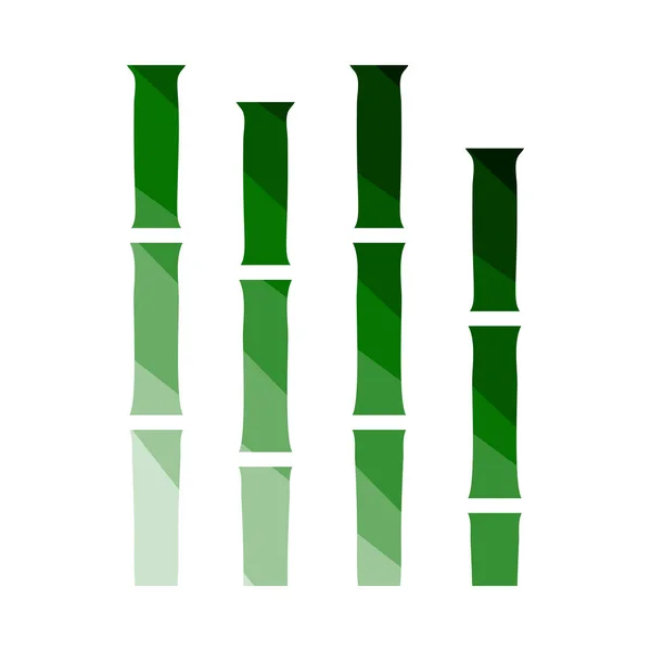 Bamboo grenar ikonen — Stock vektor
