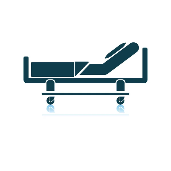 Εικονίδιο κρεβάτι νοσοκομείου — Διανυσματικό Αρχείο