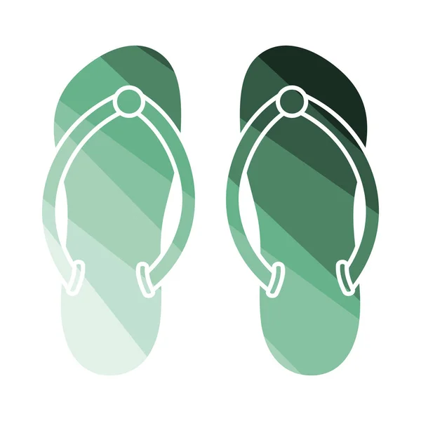Spa Slippers Icon — Stock Vector