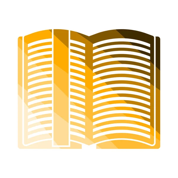 Open Book With Bookmark Icon — Stock Vector