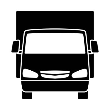 Van kamyon simgesi ön görünümü