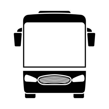 Turist otobüs simgesi ön görünümü