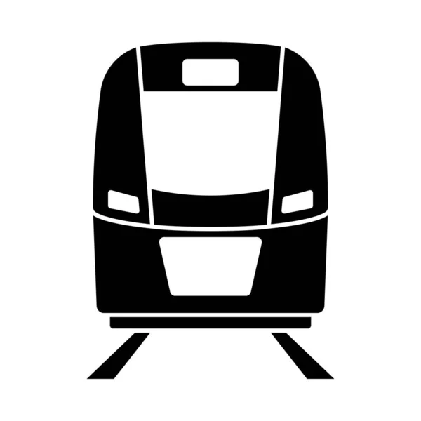 Tren simgesi ön görünümü — Stok Vektör