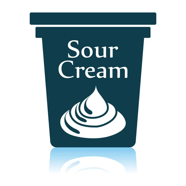 Sour Cream Icon — Stock Vector