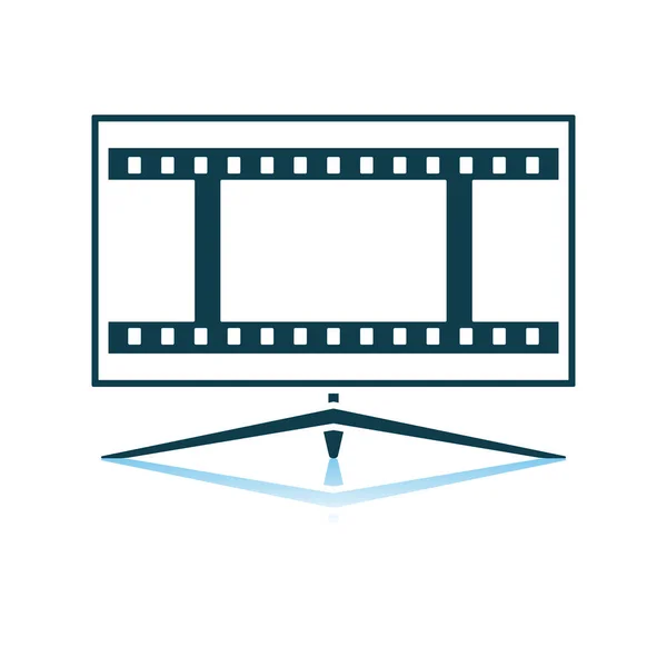 Cinema Tv scherm pictogram — Stockvector