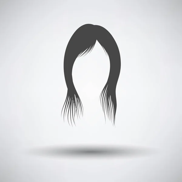 Mujer vestido de pelo — Vector de stock