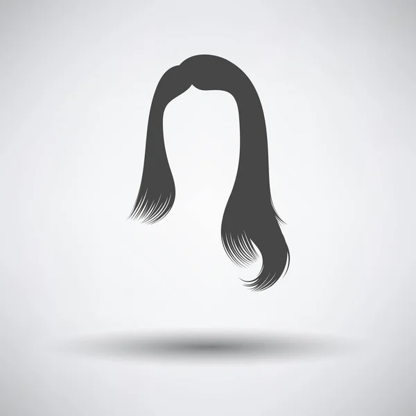 Mujer vestido de pelo — Vector de stock