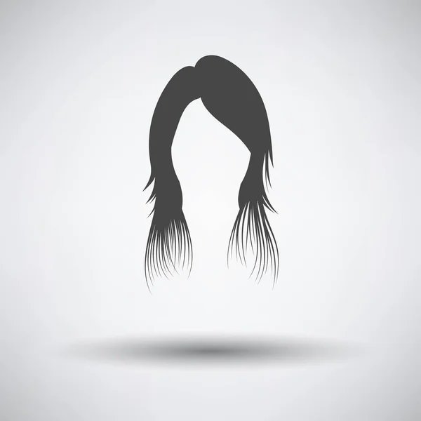 Mujer vestido de pelo — Vector de stock