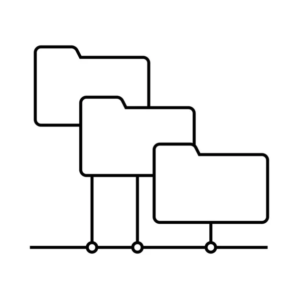 Klasör ağı simgesi — Stok Vektör