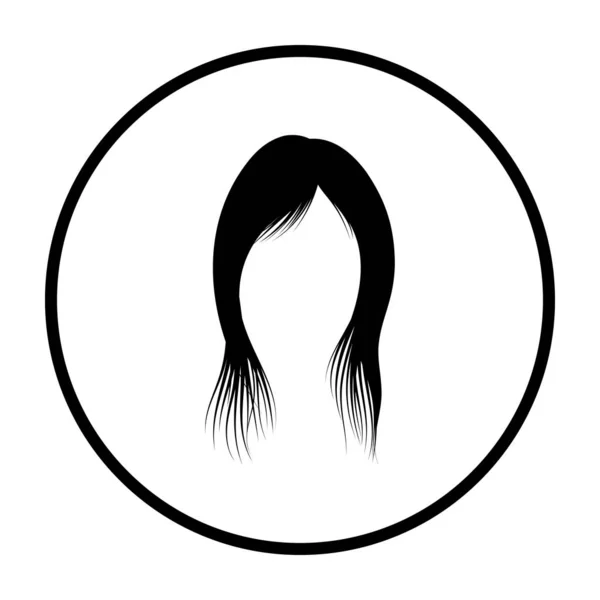 Mujer vestido de pelo — Archivo Imágenes Vectoriales