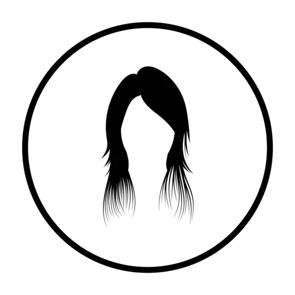 Mujer vestido de pelo — Archivo Imágenes Vectoriales