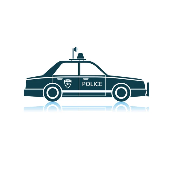 Icône de voiture de police — Image vectorielle