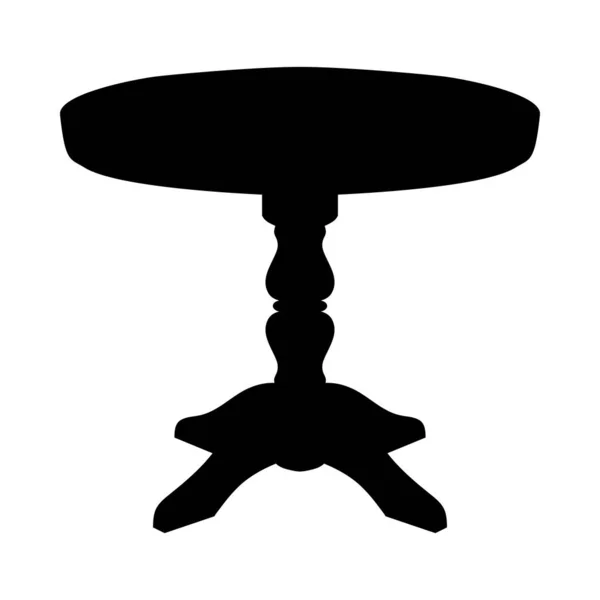 Silhouette de table — Image vectorielle