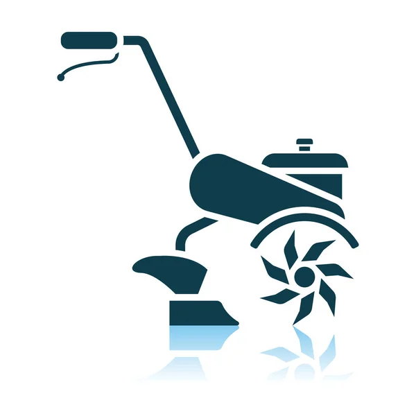 Garden Tiller Icon — Stock Illustration Garden Tiller Icon Royalty Free Stock Vectors