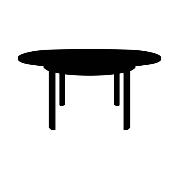 Silhouette de table — Image vectorielle