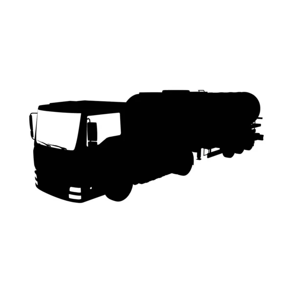 Silhouette de camion — Image vectorielle