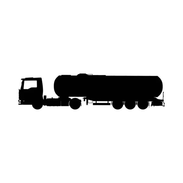 Silhouette de camion — Image vectorielle