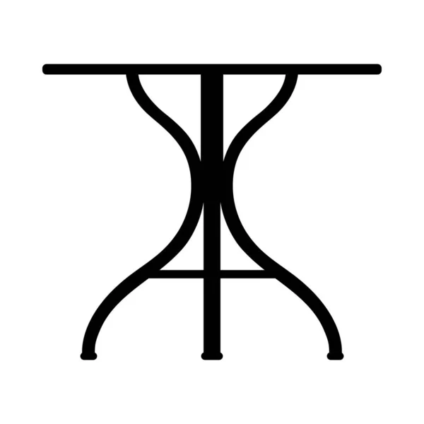 Силуэт стола — стоковый вектор