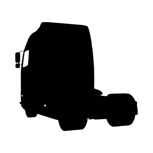 Silhouette del camion — Vettoriale Stock