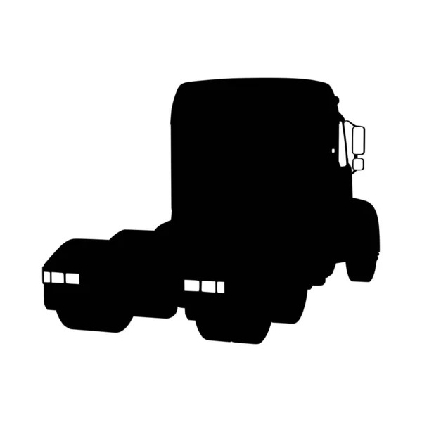 Silueta de camión — Archivo Imágenes Vectoriales