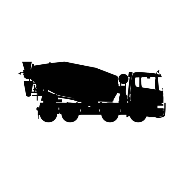 Силует вантажівки — стоковий вектор