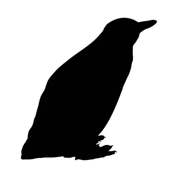 Pingwin sylwetka — Wektor stockowy