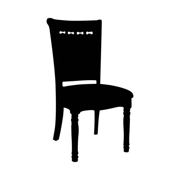 Chaise silhouette — Image vectorielle