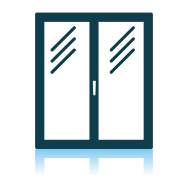 Kapalı pencere çerçevesi simgesi