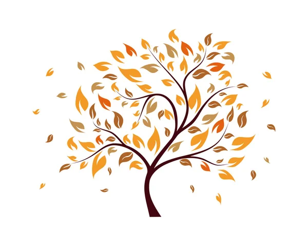 Árbol de otoño — Vector de stock