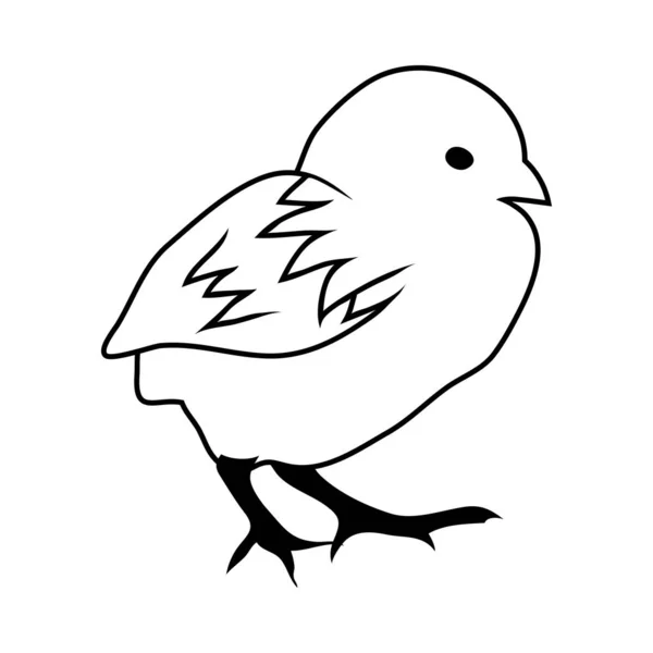 Esboço de pássaro — Vetor de Stock