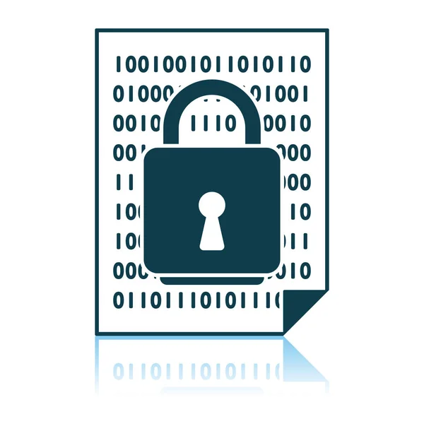 Значок безопасности данных — стоковый вектор