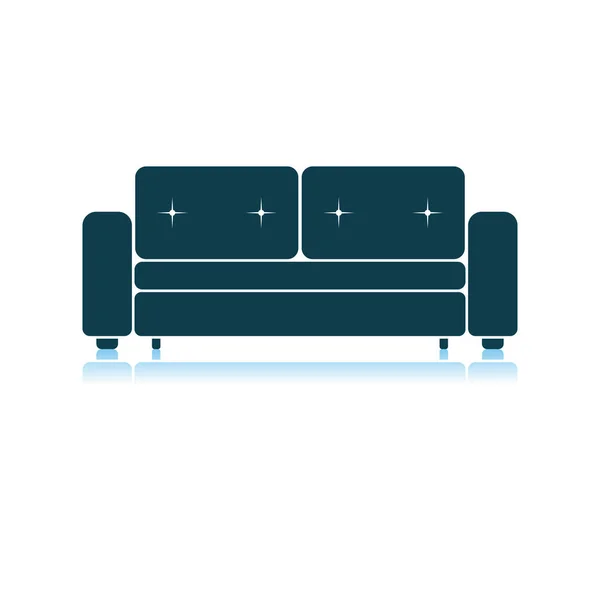 Hem soffa-ikonen — Stock vektor