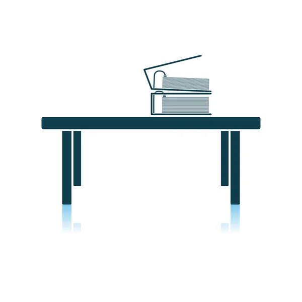 Office alacsony asztal ikon — Stock Vector