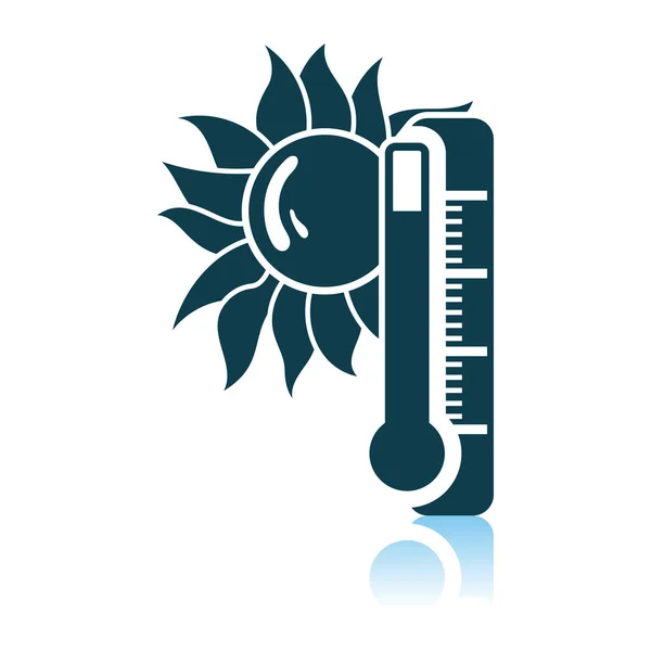 Icono de calor de verano — Vector de stock