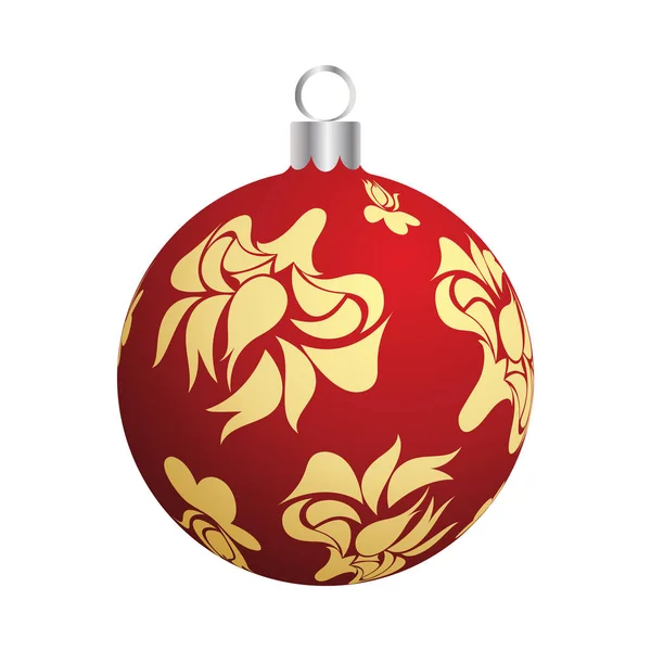 Palla di Natale (Capodanno) — Vettoriale Stock