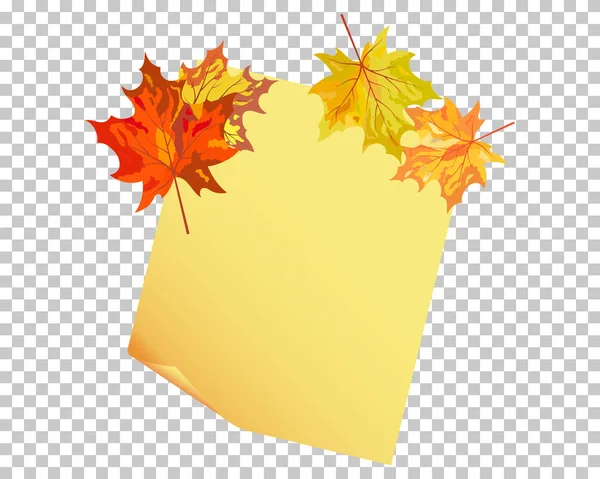 Arce de otoño — Vector de stock