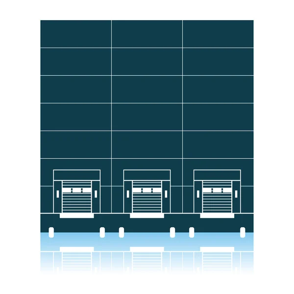 Icono de concepto logístico de almacén — Archivo Imágenes Vectoriales