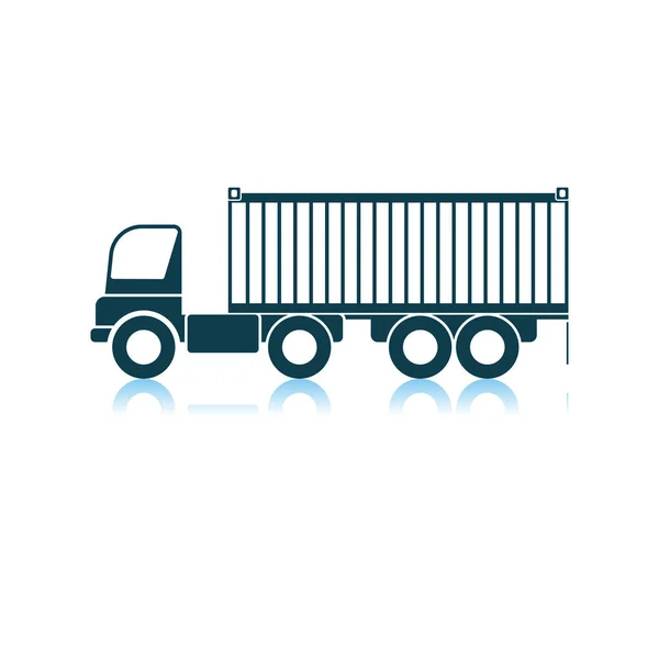 Container-LKW-Ikone — Stockvektor