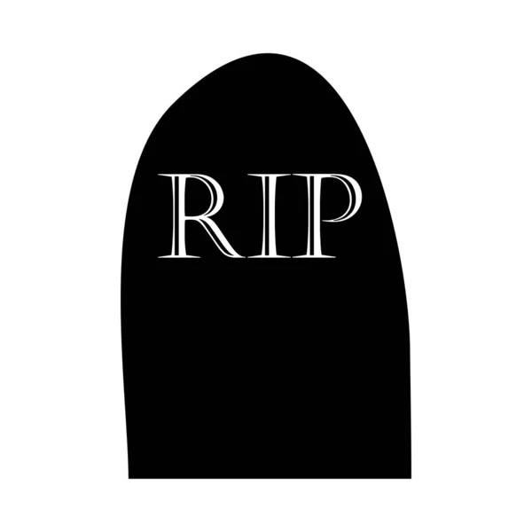 Halloween black grave — Stock Vector