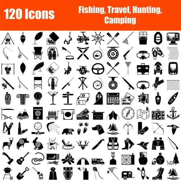 Set de 120 iconos — Vector de stock