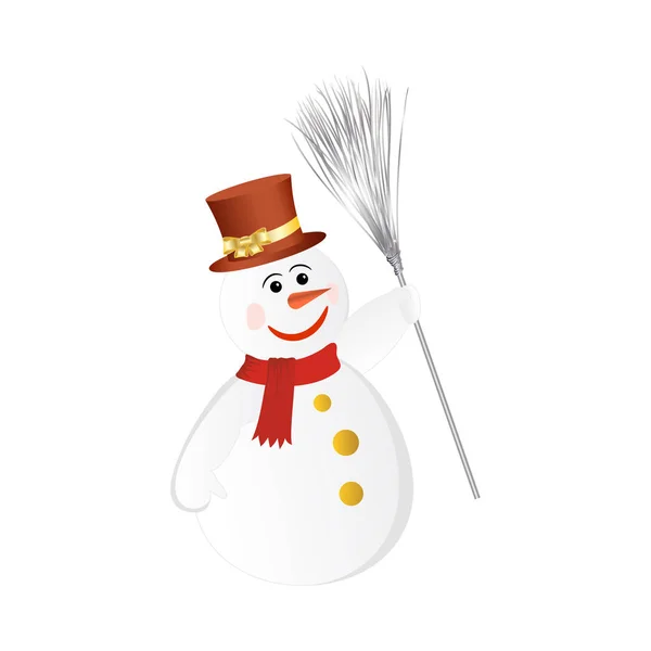 Bonhomme de neige — Image vectorielle