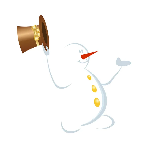 Bonhomme de neige — Image vectorielle