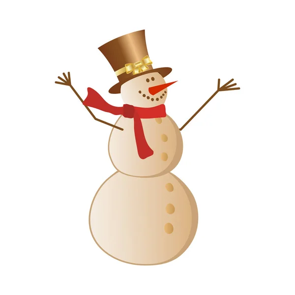 Snowman — Stock Vector