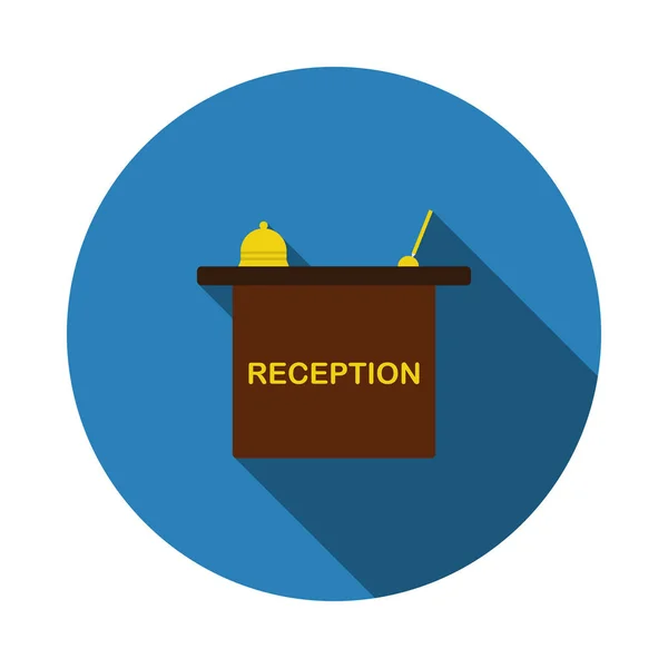 Hotel Receptie pictogram — Stockvector