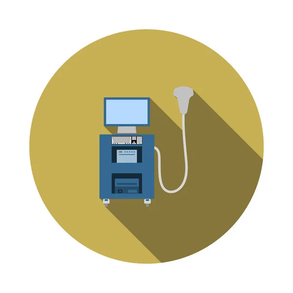 Ultrason tanılama makine simgesi — Stok Vektör