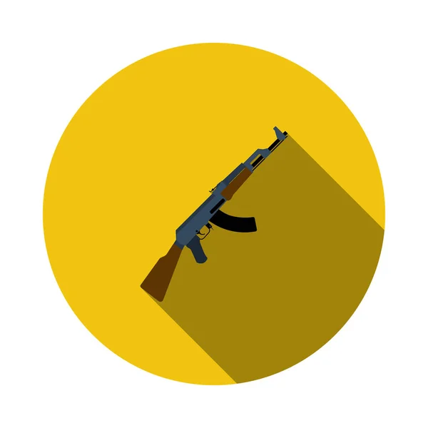 Ruso arma rifle icono — Vector de stock
