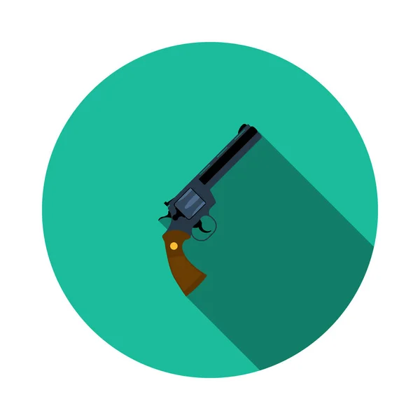 Ikona pistolet rewolwer — Wektor stockowy