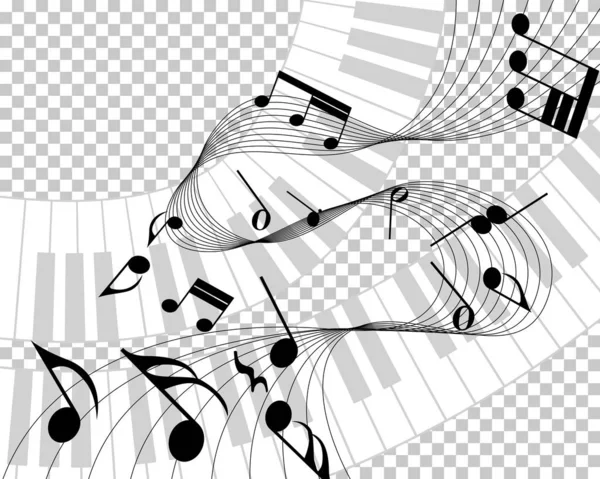 Personnel chargé des notes musicales — Image vectorielle